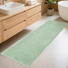 Bathroom Runner Rugs, Thin Absorbent Non-Slip Bath Mat, Quick Dry Low Pile Mats