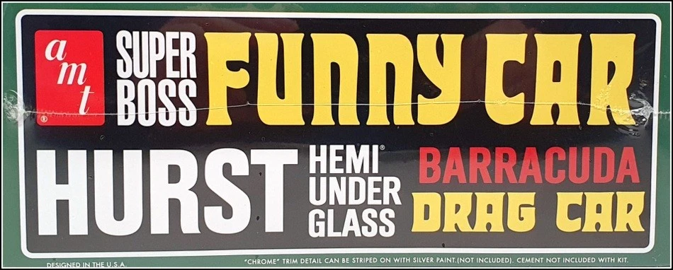 AMT 1/25 Scale Unbuilt Kit AMT1153/12 - 1966 Plymouth Barracuda Hemi Under Glass - Image 4 of 4