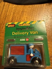 33628 Authentic BRIO Wooden Train Delivery Van NIB 