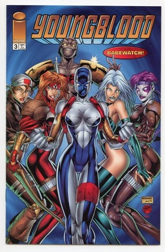 Image Comics Youngblood (1995) #3 Roger Cruz Team Cover Babewatch VF+ 8.5