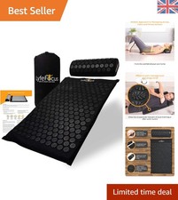 Elegant Acupressure Massage Mat & Pillow for Stress Relief - Includes Carry Bag