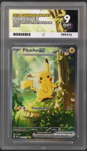 New Listing2026 - Pikachu ex - Ascended Heroes - 276/217 - Special Illustration Rare ACE 9