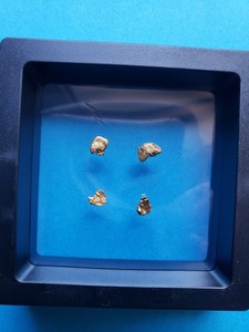 4 small Gold Nuggets Tested 14k 1.19 Grams Altogether