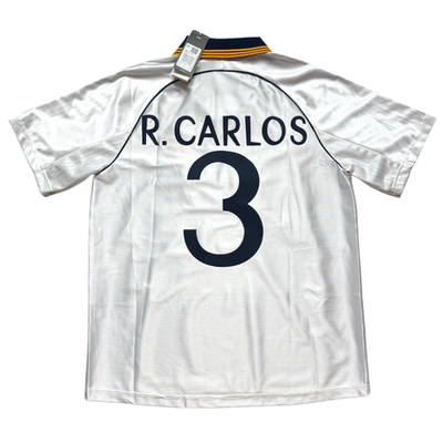 1999/00 Real Madrid Home Jersey #3 Roberto Carlos Medium adidas