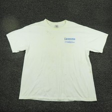Vintage Moto Racing Motorcycle Michelin Shirt Mens XL White Graphic Tee 2000s