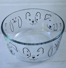 Pyrex MY BEST FRIEND 4 Cup Glass Storage Bowl ADORABLE PUPPY DOG FACES