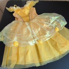 Disney Belle Beauty and the Beast Yellow/Gold Costume Dress Girls SM 6-6X 2001