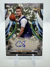 Cam Spencer RC Auto #/10 2024-25 Topps Inception Camo Duke Grizzlies SSP