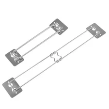 RV Shower Corner Bar, Adjustable 7.5-13.2 inches, Stainless Steel, 2 Pack 