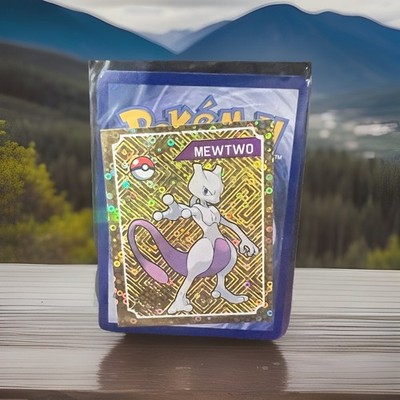 POKEMON Last Evolution Sticker  MEWTWO Limited Edition Gold Foil Variant