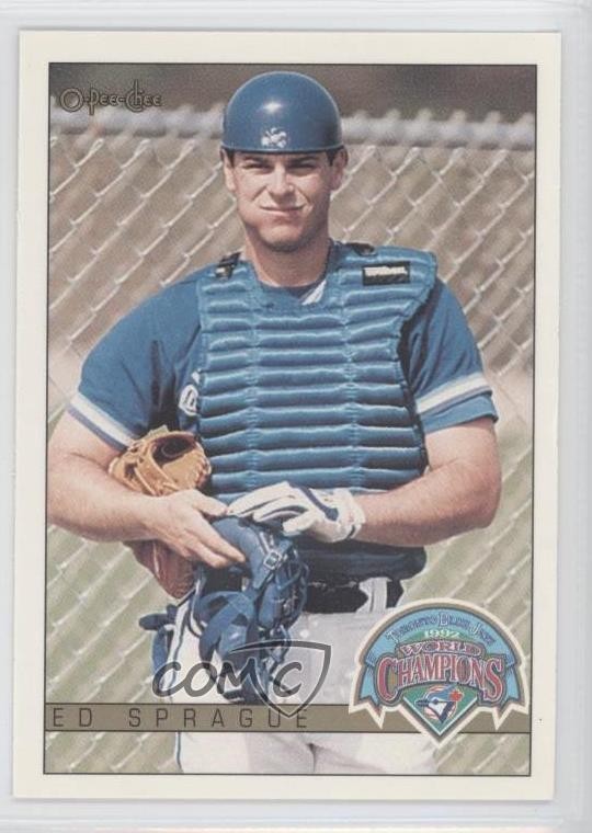 1993 O-Pee-Chee World Champions Ed Sprague #13 0a7
