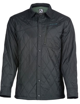 Flylow Jim insulated  JACKET Quilted Button down Shirt Coat Outdoors  Blk  sz L 