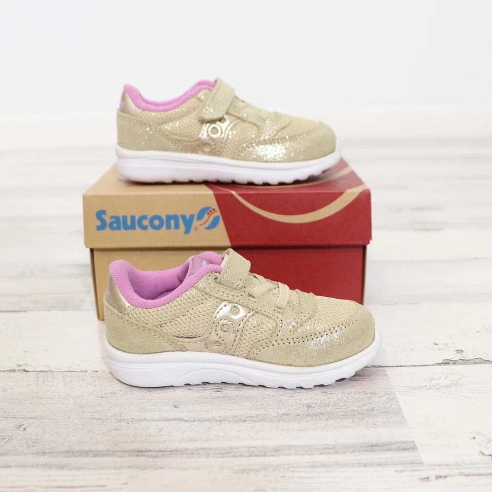 Saucony Baby Jazz Lite Gold Sparkle 6.5 Ancho NUEVO en Caja Andador Foto 4 de 4