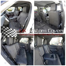 Für Land Rover Discovery 5 Vorne & Hinten Seat Bezüge (2020 Schwarz 323 324