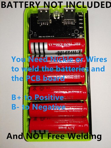 4 USB Ports 2A Power Bank Case Kit 6x18650 Battery Fast Quick Charger DIY Set - 第 6/9 張圖片