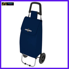 CARRELLO PORTA SPESA SUPERMERCATO CON 2 RUOTE TROLLEY PIEGHEVOLE IMPERMEABILE