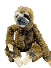 Melissa  Doug Sloth Realistic Plush 8808 Vinyl Claws 16" Soft Stuffed Animal