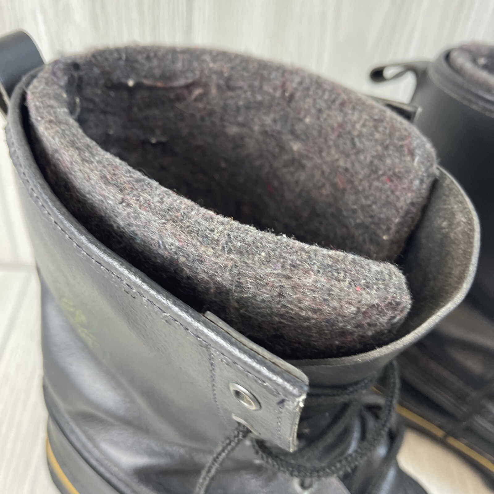 LaCrosse Black Boots DeIcer Steel Shank Wool Inserts Size 10 Work Snow