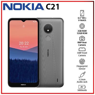 (New&Unlocked) Nokia C21 2GB+32GB WARM GREY Dual SIM Android Cell Phone