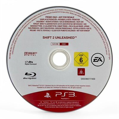 PS3 / Sony Playstation 3 - Need For Speed: Shift 2 Unleashed [Promo] DE nur CD