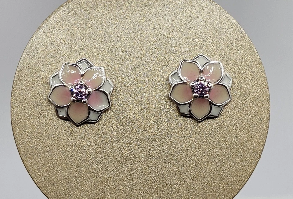 🌸Подлинный Pandora MAGNOLIA серьги-гвоздики - Изображение 2 из 4