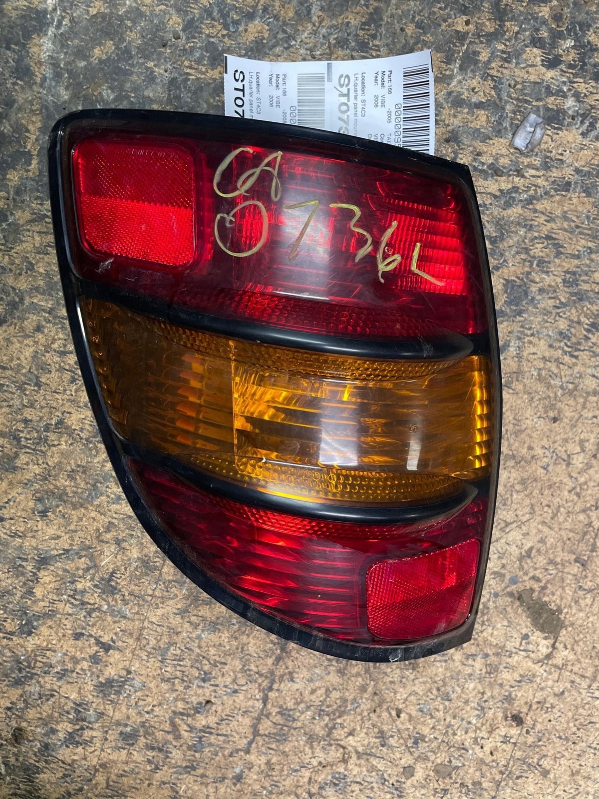 OEM DRIVERS Tail Light Assembly PONTIAC VIBE Left 03 04 05 06 07 08 eBay