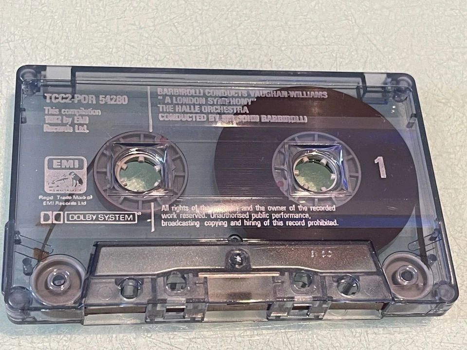 Sir John Barbirolli Conducts Vaughan Williams - Audio Cassette Tape Album - 1983 - Изображение 4 из 4