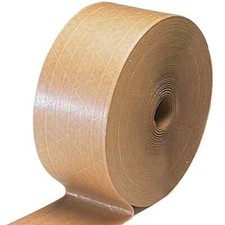 10 Rolls 72 mm x 450' Reinforced Kraft Gummed Paper Tape Brown Industrial Grade