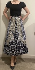 Stella McCarttney 100 % silk Leopard lace insertions skirt size IT 38 Worn Once