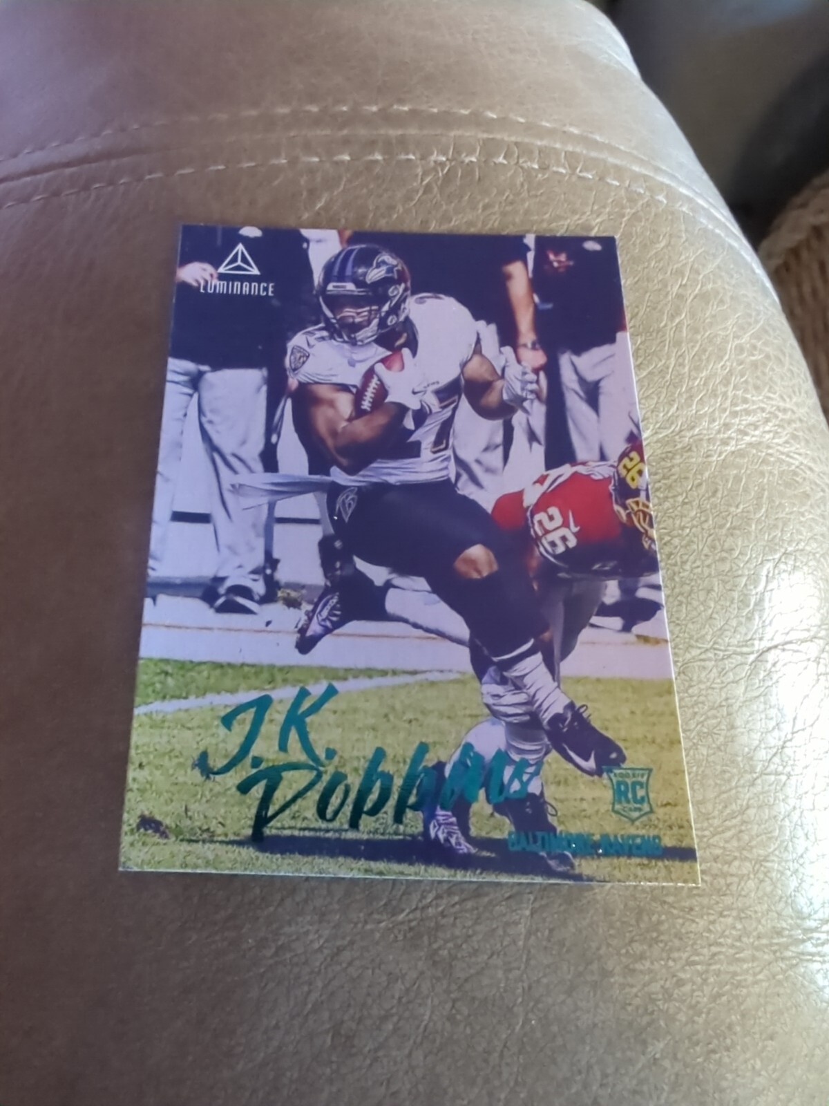 2020 Panini Chronicles Luminance 216 J.K. JK DOBBINS Rookie Card RC
