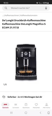 DeLonghi Magnifica S ECAM 21.117 Silber/Schwarz 14 Tassen Kaffeevollautomat