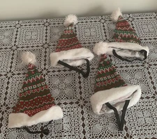 Pet Supplies Plus Four Christmas Holiday Winter Dog Hats MEDIUM  Holiday Photos