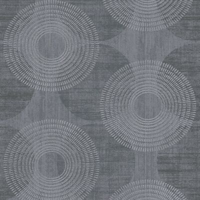 Profhome 378326-GU Grafik Tapete Geometrisch schimmernd schwarz grau 5,33 m2