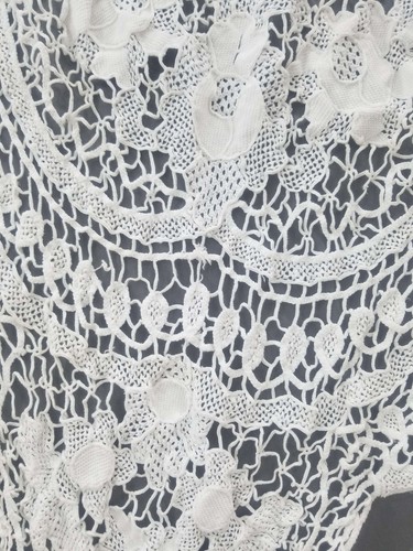 Vintage Point de Venise needle lace Banquet tablecloth 208x122cm - Picture 5 of 12