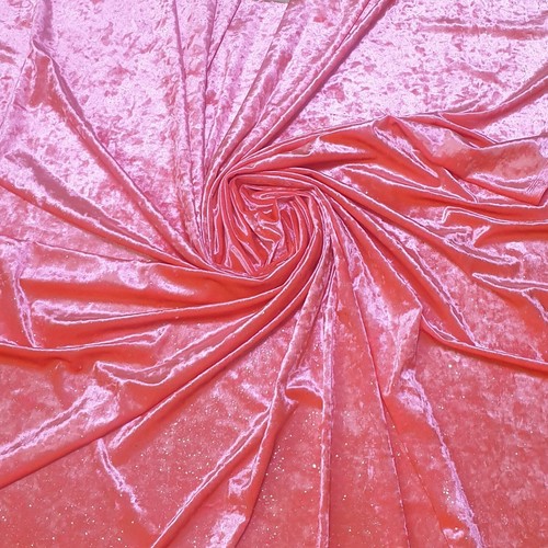SHINY GLITTER CRUSHED 4-WAY STRETCH PANNE VELVET VELOUR FABRIC DANCE DRESS 60"W - Picture 119 of 205
