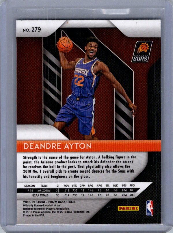 2018-19 Panini Prizm #279 Deandre Ayton | eBay