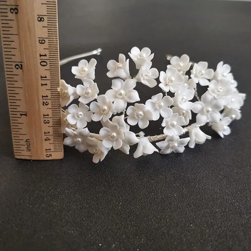 Flower Bridal Tiara Wedding Bridesmaids Party Crown Women Hair Jewelry 1 PC - Picture 4 of 9