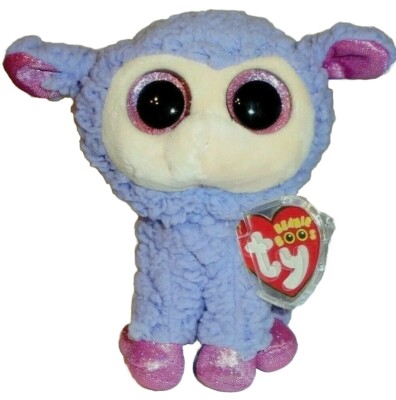 Ty Beanie Boos LAVENDER the Purple Lamb 6