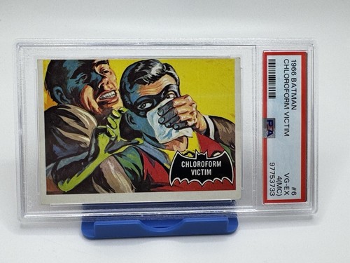 1966 Topps Batman Black Bat #6 Chloroform Victim — PSA 4 (MC)