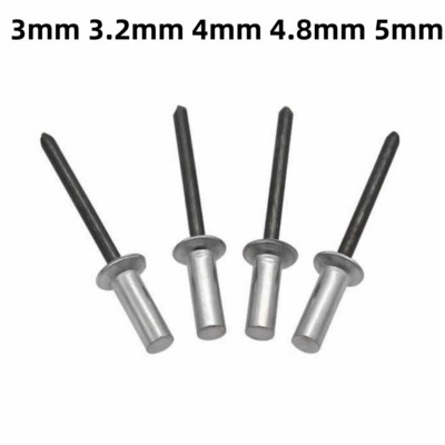 3mm 3.2mm 4mm 4.8mm 5mm Sealed Pop Rivets Closed Dome Head Blind Aluminium/Steel