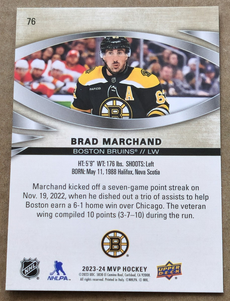 UPPER DECK NHLカード CHRONOLOGY BRAD MARCHAND BOSTON BRUINS #FH-BO-BM 送料無料 中古 IT2 2021-22 Upper Deck #667 Brad Marchand BOSTON BRUINS | eBay