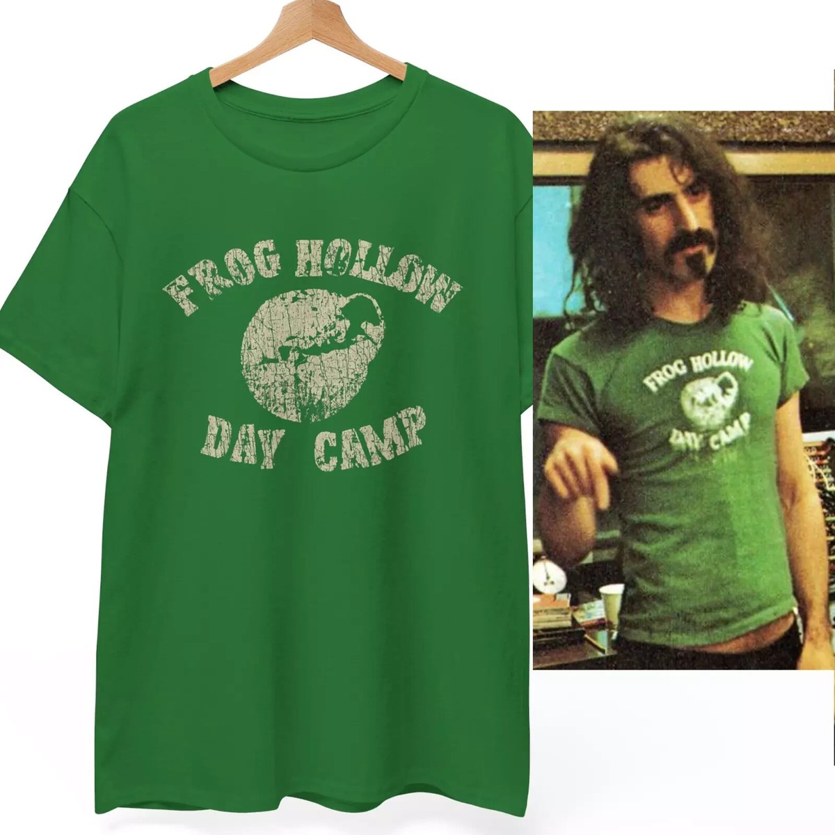 Frank Zappa / フランク・ザッパ [Worn Free] Frank Zappa / Frog Hollow Tee Frank Zappa Official T-Shirt - Frog Hollow Tee worn by Frank