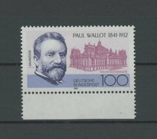 BRD BUND ABART 1536 DD WALLOT 1991 DOPPELDRUCK ERROR DOUBLE PRINT !! h3902