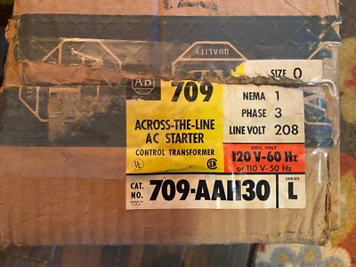 Allen Bradley 709-AAII30 Series L Across-the-line AC Starter - NEW | eBay