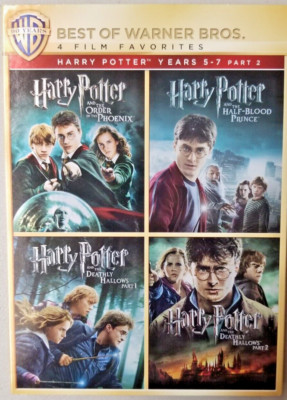 HARRY POTTER 4 Film Favorites Years 5-7 part 2 DVD Set Brand New Ships Quickly