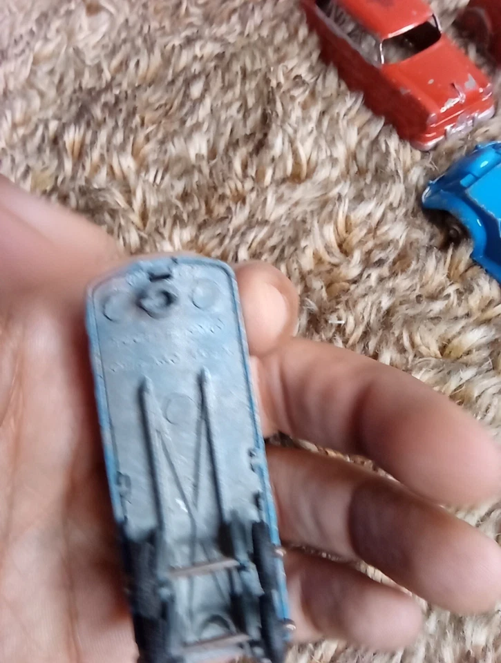 6 Vintage Tootsie Toy Metal Cars, Indy Race Car #7, Jaguar, Ford, Trailer ect - Image 4 of 4