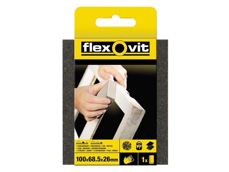 Flexovit Sanding Block - Medium/Coarse - 68.5mm x 100mm - 63642556853 - Image 4