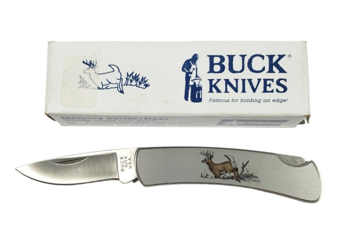 Buck Knives 52504 Memory Series Whitetail Deer | eBay Buck Knives 52504 Memory Series Whitetail Deer | eBay