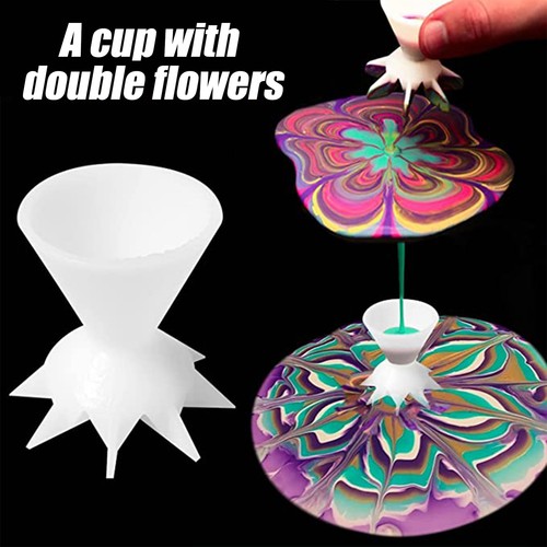 Split Cup Painting Paint Pouring Reusable Pouring Divided Cup Paint Pour Cup AU - Picture 5 of 10