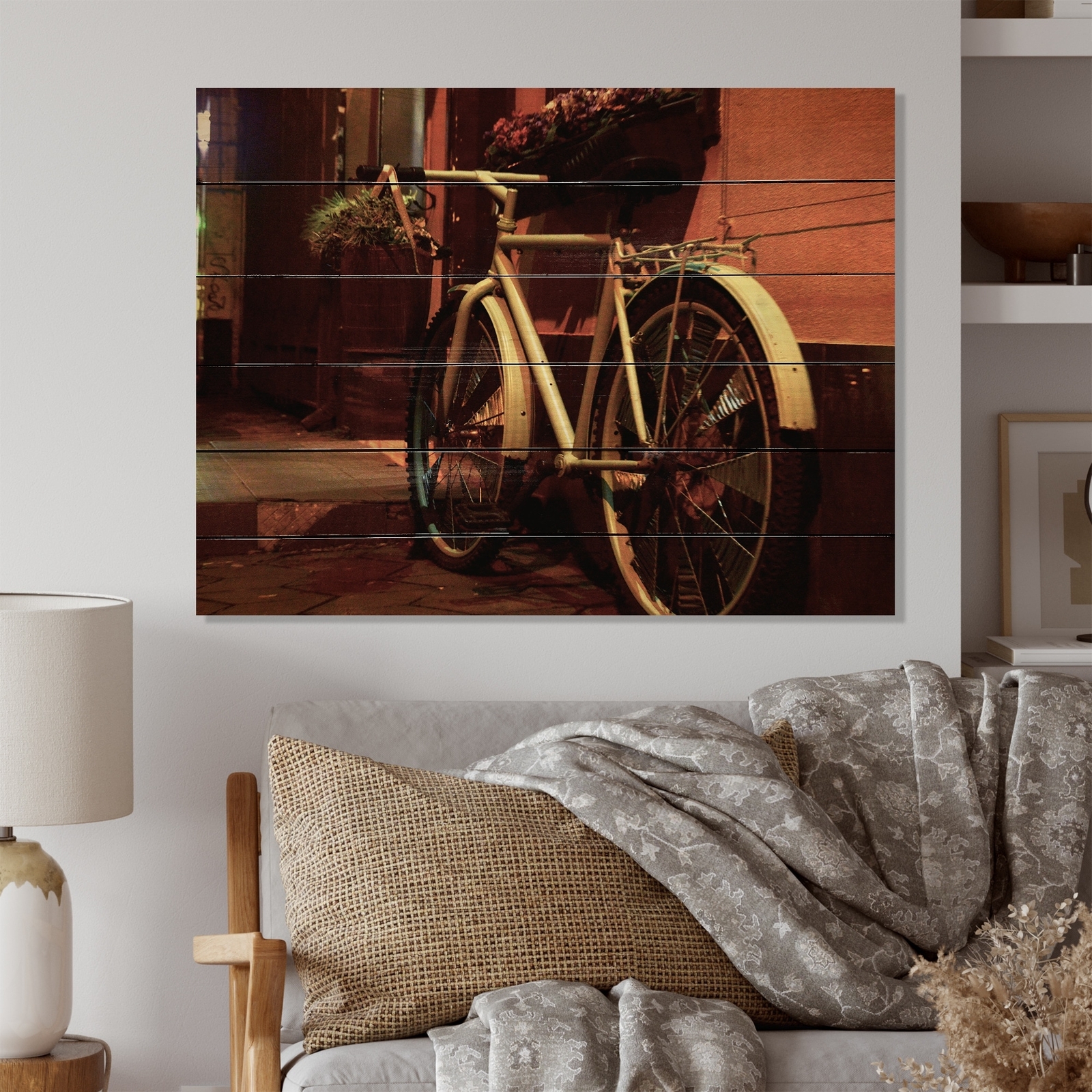Designart 'Vintage Bicyle' Vintage Wood Wall Art Décor -